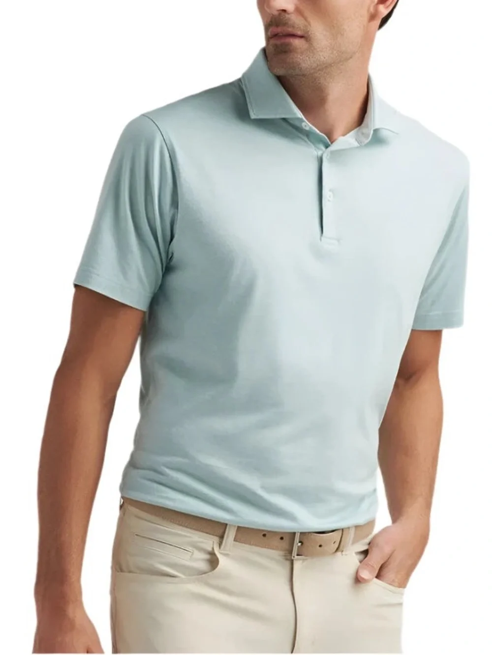 Peter Millar Crown Crafted Excursionist Flex Polo in Blue Spruce Men’s XL $165 - Picture 1 of 5